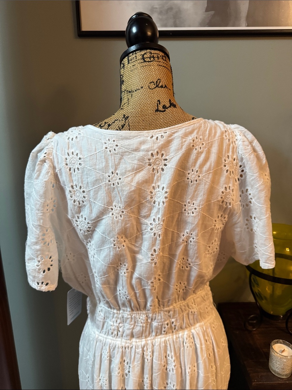 Stitchdrop White Eyelet Dress. Size XL. NWT. Measurements below - Picture 9 of 14